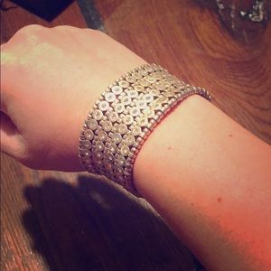 Gold stretch bracelet